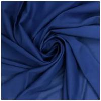 Ткань для шитья и рукоделия Шифон-стрейч, ширина 150 см, цвет синий