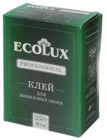 Клей обойный, клей для виниловых обоев, Ecolux professional, легкие обои, тяжелые обои, 250г