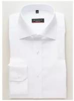 Белая мужская сорочка Eterna MODERN FIT приталенная длинный рукав 68 см