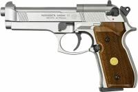 Пистолет пневматический Beretta M92 FS (никель с дерев. накладками) 419.00.03/419.00.62