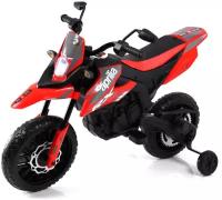 RiverToys Детский электромотоцикл P444PP S317, красный