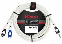 Kirlin LGY-367L 0.3M WH кабель Y-образный 0.3 м Разъемы: 3.5 мм стерео миниджек 2 x RCA гнездо