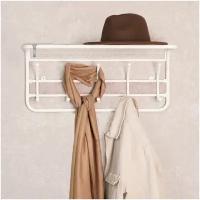 Вешалка настенная металлическая для хранения одежды Гранада 21