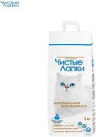 Наполнитель Чистые лапки д кошек комкующийся Clean Paws 5кг (3шт)