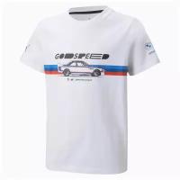 Футболка/Puma/53355702/BMW MMS Kids Car Graphic Tee/белый/140