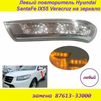 Повторитель поворота левый для Hyundai Santa Fe Veracruz IX55 2007-2013 876133J000 на зеркале заднего вида