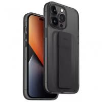 Чехол Uniq Heldro Mount + Band для iPhone 14 Pro Max, цвет Черный (Smoke) (IP6.7PM(2022)-HELMSMK)