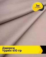 Ткань для шитья и рукоделия Джерси "Турин" 410 гр 1 м * 150 см, пудровый 022