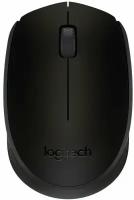 Мышь Logitech B170 черный оптическая (1000dpi) беспроводная USB для ноутбука (2but)