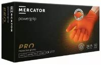 Перчатки защитные для салонов одноразовые косметические Mercator, PowerGrip PRO, оранжевый, размер XL