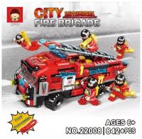 Конструктор PLAY&JOY City Fier Brigade 10 в 1, 842 детали