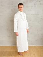 Длинная льняная мужская рубашка для Крещения или паломничества "Владимир"