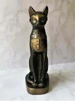Статуэтка Кошка египетская, 20см. Цвет бронза, гипс