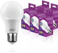 Упаковка светодиодных ламп 5 шт REV 32402 7, 2700К, Е27, A60, 16Вт