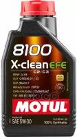 MOTUL Масло Motul 8100 X-Clean Efe 5W-30 Синтетическое 1 Л 111687 Motul 111687