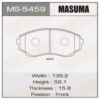 Колодки дисковые Masuma AN-631WK (1/12), MS5459 MASUMA MS-5459