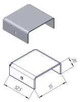 Крышка столба 50x50, DHR0302 - DoorHan