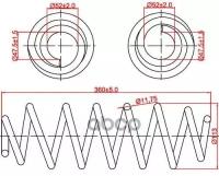 ZIKMAR Z48017R Пружина задней подвески Seat Altea, Toledo III, Skoda Octavia, Superb, VW Eos, Golf Plus, Golf V, Je