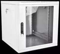 Шкаф настенный 19", 9U ЦМО ШРН-М-9.500 телекоммуникационный разборный (600 × 520) съемные стенки, дверь стекло