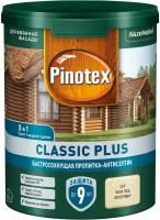 PINOTEX CLASSIC PLUS пропитка-антисептик быстросохнущая 3 в 1, база под колеровку (0,9л)