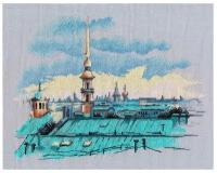 Крыши Санкт-Петербурга #1472 Овен Набор для вышивания 26 × 20 см Счетный крест