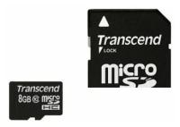 Transcend Карта памяти Micro SDHC 8GB Transcend Class 10 (TS8GUSDCU1)