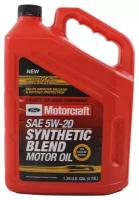 Полусинтетическое моторное масло Motorcraft SAE 5W20 Synthetic Blend, 4.73 л