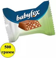 Конфеты KDV BabyFox мини шоколадные с фундуком, 500 г