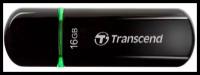 Transcend Флеш-память Transcend JetFlash 600, 16Gb, USB 2.0, черный, TS16GJF600