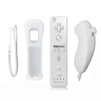 Контроллер Remote Plus Bluetooth + контроллер Nunchuk для консоли Wii/WiiU + накладка