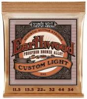 ERNIE BALL 2145 - струны для акустической гитары Phosphor Bronze Custom Light (11.5-54)