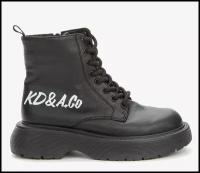 ботинки KEDDO детские (для девочек) черный/38