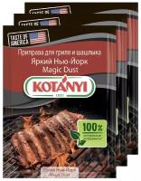 Приправа для гриля и шашлыка Яркий Нью-Йорк Magic Dust KOTANYI 20г - 3 пакетика