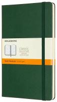 Записная книжка Moleskine Classic (в линейку), Large (13х21 см), тёмно-зелёный