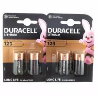 Батарейка литиевая (4шт) DURACELL CR123 3В