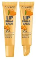 DIVAGE Бальзам для губ Lip Rehab Balm SOS-восстановление с ароматом манго, 12 мл