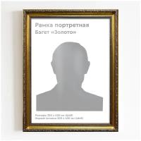 Багетная рамка А3 для картин / Рамка для фото 30x40 / Под золото / А-3 (30x40 см.)