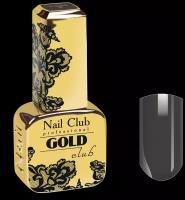 Nail Club professional Эмалевый гель-лак для ногтей с липким слоем GOLD CLUB 07 Anthracite, 13 мл