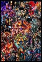 Постер для интерьера на стену (30х40 см). Marvel (Марвел) Супергерои и суперзлодеи / мстители, железный человек, танос, стражи галактики