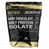 California Gold Nutrition Whey Protein Isolate Темный шоколад (908 г)
