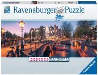 Пазл Ravensburger 1000 Панорама. Вечерний Амстердам, арт.16752