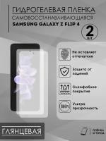 Глянцевая пленка на Samsung Galaxy Z Flip4 комплект 2шт