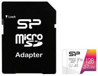 Карта памяти microSDXC 128Gb Silicon Power Elite A1 SP128GBSTXBV1V20SP