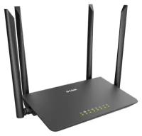 Беспроводной маршрутизатор D-Link DIR-820/RU/A1A 802.11aс 867Mbps 2.4 ГГц 5 ГГц 3xLAN LAN черный