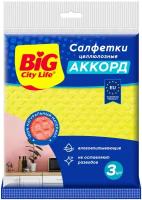 Салфетка BIG CITY LIFE Аккорд 3 шт, целлюлозная