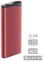 Портативное зарядное устройство Olmio QL-10 10000mAh, 22,5W, QC 3.0, PowerDelivery, красный