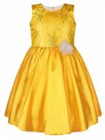 Платье радуга дети, размер 34/134, желтый