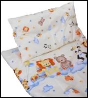 Комплект постельного белья для малышей, 3 предмета (120х60) Сафари (Safari) кремовый