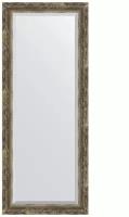Зеркало настенное с фацетом EVOFORM в багетной раме старое дерево с плетением, 58х143 см, для гостиной, прихожей, спальни и ванной комнаты, BY 3538