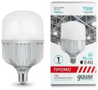 Светодиодная лампа Gauss Elementary T140 75W 7000lm 4100K E40 Promo LED 1/12